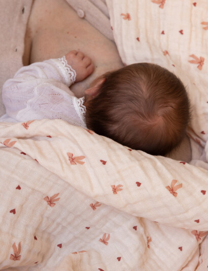 Cam Cam Copenhagen Muslin Baby Blanket   Pink   ONE SIZE