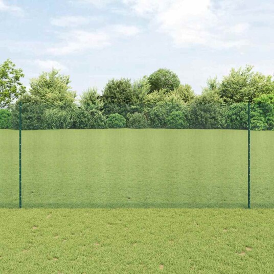 Gjerde med innlegg. grønn 1.4 x 10 m Stål