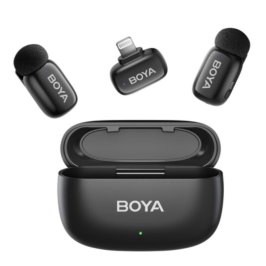 Boya mini 2 trådløst mikrofonsystem for iPhone Boya mini 2 trådløst mikrofonsystem for iPhone