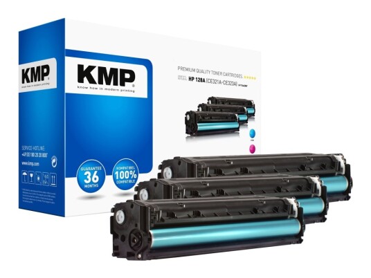 Kmp Multipack H-T144cmy - 3-Pack - Gul Cyan Magenta - Kompatibel - Tonerpatron Alternativ For: Hp 128A - For Hp Color Laserjet Pro Cp1525n Cp1525nw Laserjet Pro Cm1415fn Cm1415fnw