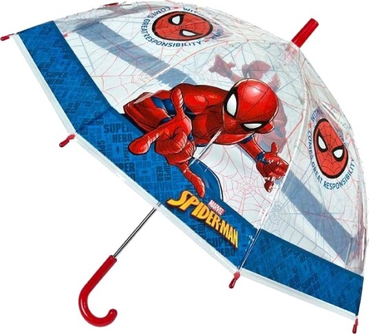 Marvel Spider-Man ParaplyRød Marvel Spider-Man ParaplyRød