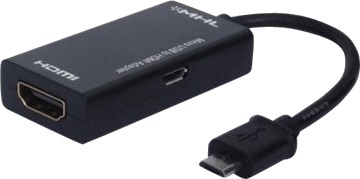 Savio Cl 32 Microusb Hdmi + Microusb Usb Adapter Svart Savio Cl 32