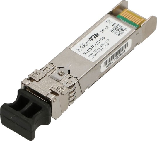 MikroTik S+C57DLC10D Nettverkstransceiver Fiberoptisk SFP+ 10G 1570 nm 10 km