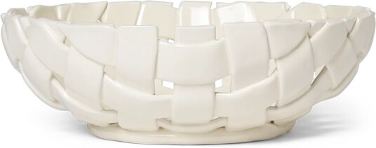 Ferm Living Plait skål Ø30 cm Off white