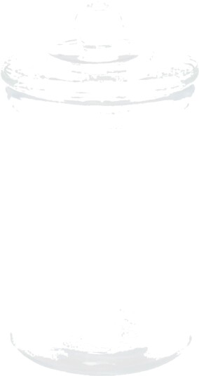 Chaks Glasskrukke med lokk 300 ml 1254