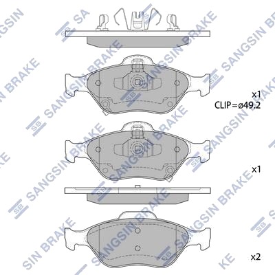 Bremseklosser Hi Q SP1631