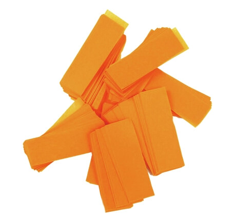 Tcm Fx Slowfall Konfetti Rektangulær 55x18mm, Neon-Oransje, Uv Ac