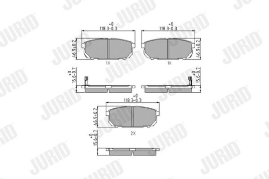 Bremseklosser JURID 572549J