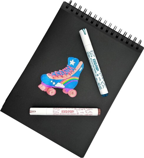Ooly Acrylic Markers 8 pcs Vivid Pop Metallic White One Size