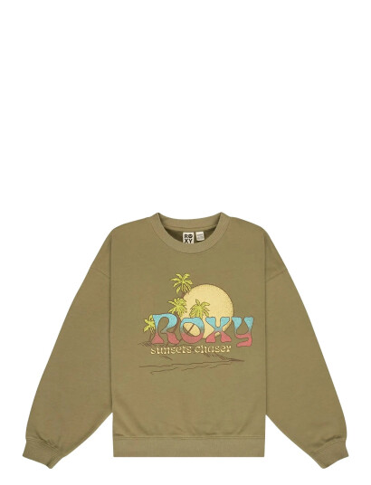 Roxy Lineup Crew Rg Terry Khaki green 176