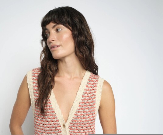 MOS MOSH Mmmiah Knit Vest   Beige   L