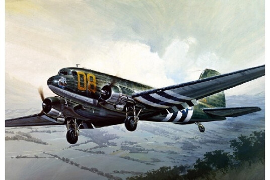 Italeri 1:72 C-47 Skytrain Flymodell Monteringssett