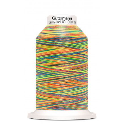 Gütermann Bulky Lock 80 Multi Neon sytråd Polyester 9822 1000 m