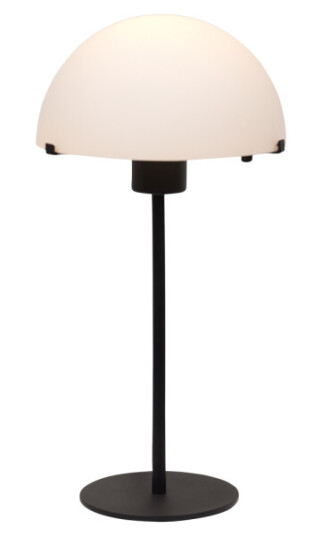 Ms Belysning Kelly Bordlampe E27 Sort/Opal Ms Belysning Kelly Bordlampe E27 Sort/Opal