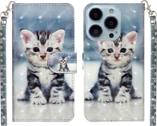 Trolsk Lommebokdeksel Liten Kattunge (iPhone 13 Pro Max)