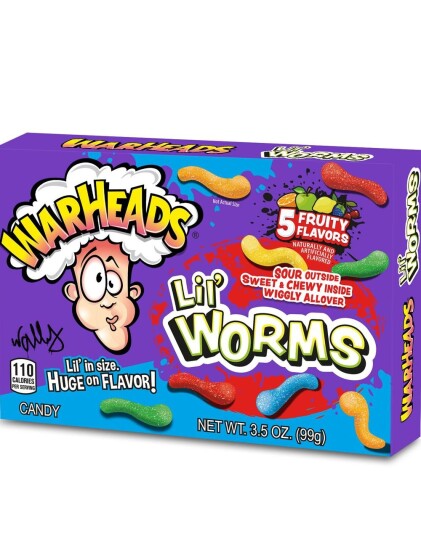 Warheads Lil" Worms Theatre Box 99 gram USA Import