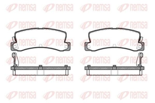 Bremseklosser REMSA 0214.04 Bremseklosser REMSA 0214.04