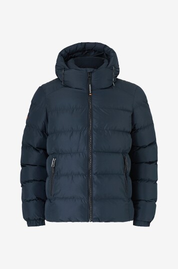 Superdry Jakke Hooded Sports Puffer Jacket Blå