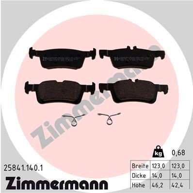 Bremseklosser ZIMMERMANN 25841.140.1