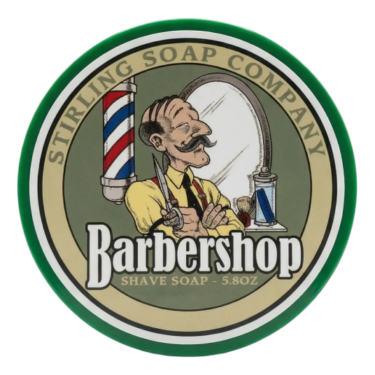 Stirling Soap Co. barbersåpe i skål Barbershop 170g