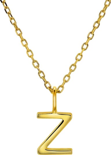 Pan Jewelry Letters smykke i 925 forgylt sølv Z