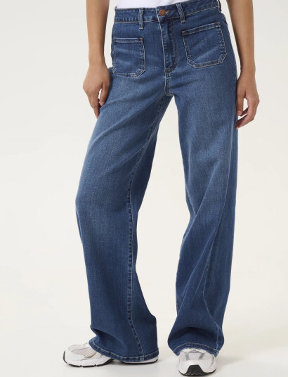 Kaffe Kakarla Hw Wide Jeans - Blue - 42