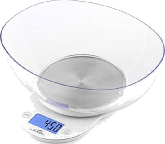 ETA Mari Kjøkkenvekt med bolle - Maks 5 kg - Hvit ETA Mari Kjøkkenvekt med bolle - Maks 5 kg - Hvit