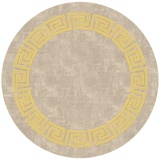 Rundt teppe Myra beige/gul Størrelse: Ø 180 cm