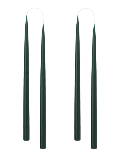 Kunstindustrien Hand Dipped Candles 4 Pack   Green   