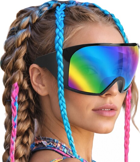 Fiestas Guirca Futuristiske Speilbriller 27536