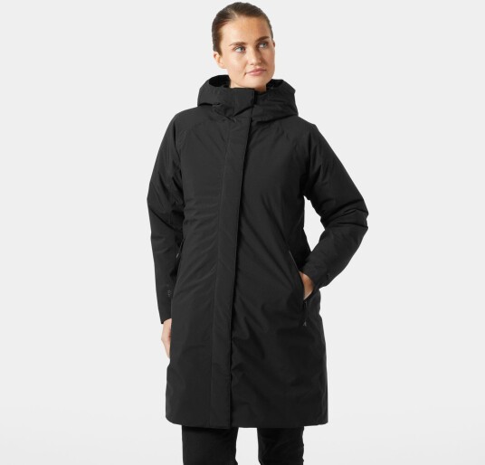 Helly Hansen Lily Insulated Raincoat Dame Svart M Helly Hansen Lily Insulated Raincoat Dame Svart M