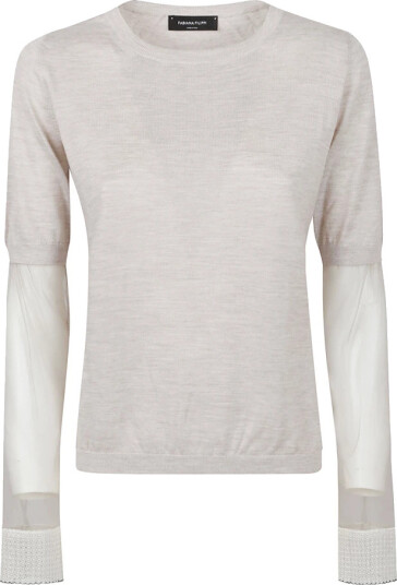Fabiana Filippi Dame Strikkevarer Beige S,
