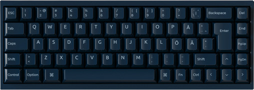 Keychron Q16 HE 65% Gamingtastatur Keramisk Blå med 8K Polling