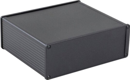 Hammond Electronics 1457U1601EBK 160 × 165 × 55 mm Aluminium Svart Kabinett