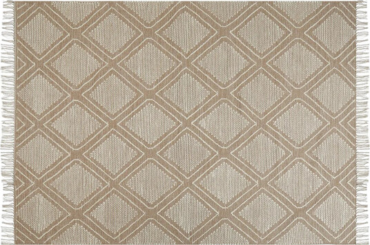 Kacem Bomullsteppe 140x200 cm - Beige
