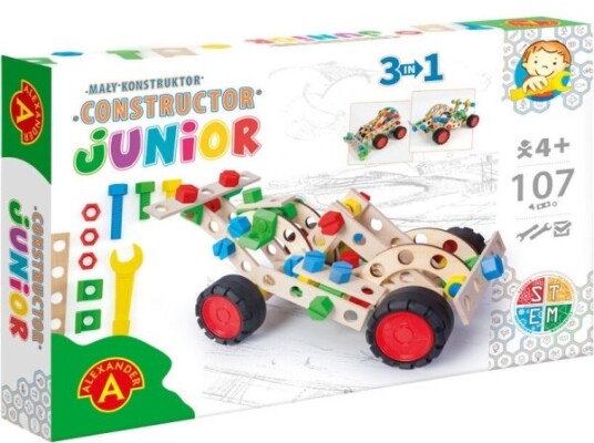 Junior Træ Konstruktionsbyggesæt 3-I-1 Sportsbil Junior Træ Konstruktionsbyggesæt 3-I-1 Sportsbil