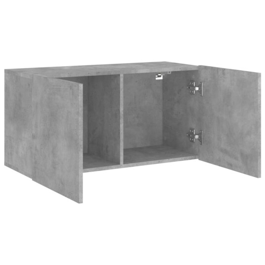 vidaXL Vegghengt TV-benk betonggrå 80x30x41 cm 8721012255425 vidaXL Vegghengt TV-benk betonggrå 80x30x41 cm 8721012255425