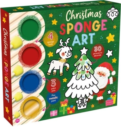 Christmas Sponge Art