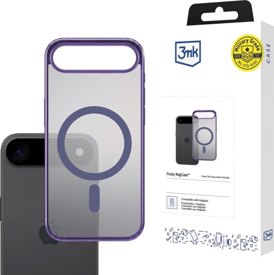 3mk Frosty MagCase Deksel til iPhone 17 Air Lilla
