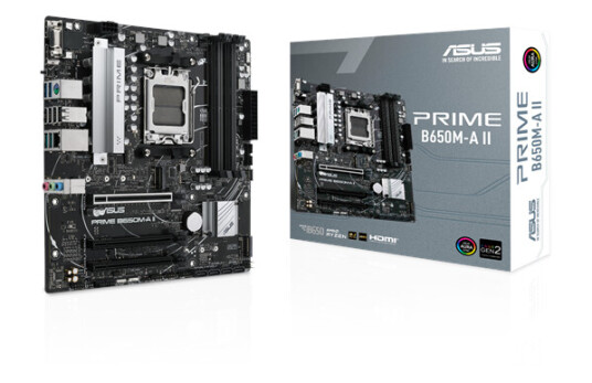 ASUS PRIME B650M-A II Hovedkort - AMD B650 - AMD AM5 socket - DDR5 RAM - Micro-ATX