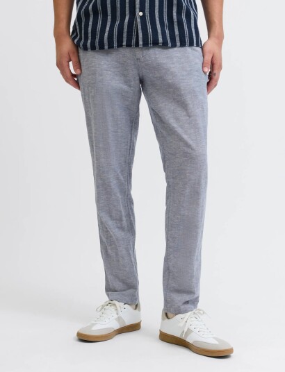 Jack & Jones Jpstace Summer Linen Blend Chino Pant Sn Blue 28 x 30