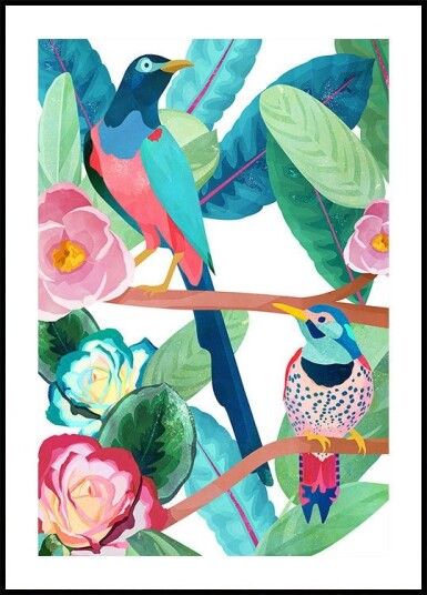 Birds of Spring Plakat Plakat / 21x30cm
