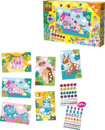 SES Creative Diamond Painting Giant Gems Multi/patterned ONE SIZE