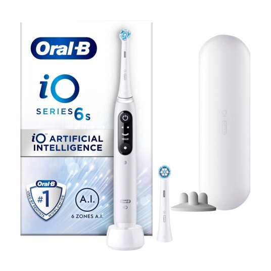 Oral-B iO6 Series 6S Elektrisk Tannbørste med Magnetisk Teknologi Hvit Oral-B iO6 Series 6S Elektrisk Tannbørste med Magnetisk Teknologi Hvit