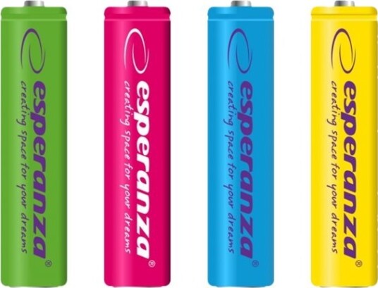Esperanza Eza108 Batteri 4 X Aa Hr6 Nimh Ladbare 2000 Mah Assortert 