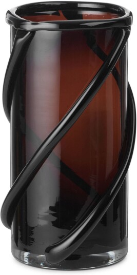 Ferm Living Entwine Vase Dark Amber Small Vaser Svart