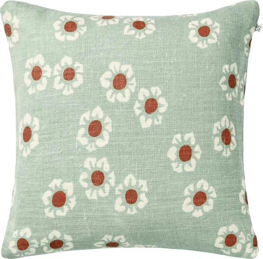 Amina Putetrekk 50x50 cm Aqua / Apricot Orange