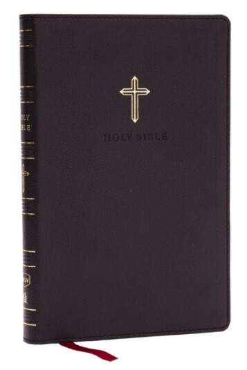 NKJV Holy Bible Ultra Thinline Black Leathersoft Red Letter Comfort Print