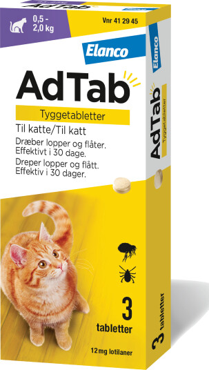 Adtab 12 Mg Katt 3 Stk Adtab 12 Mg Katt 3 Stk