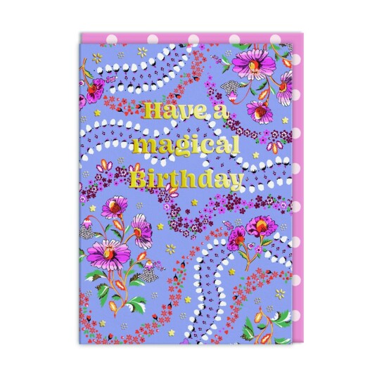 Kort Magical Birthday Affinity Flowers